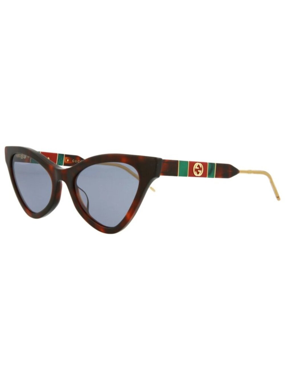 New Gucci Women's Sunglasses Havana Havana Blue
